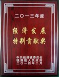 公司董事長錢木水榮獲2013年度“錢清鎮(zhèn)經(jīng)濟(jì)發(fā)展
